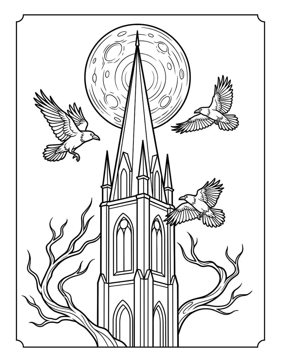 Interior page — Dark Academia Halloween