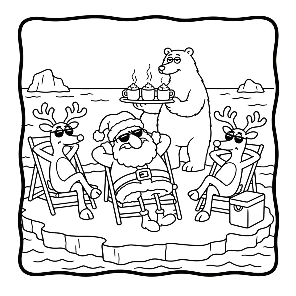 Interior page — Santa's Silly Christmas