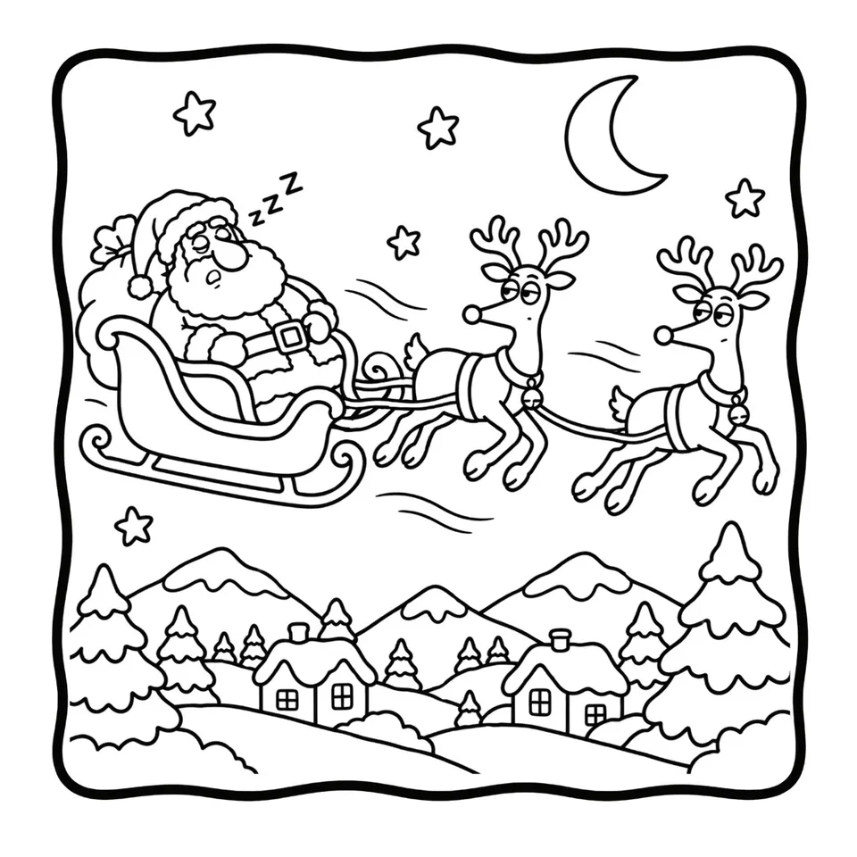 Interior page — Santa's Silly Christmas
