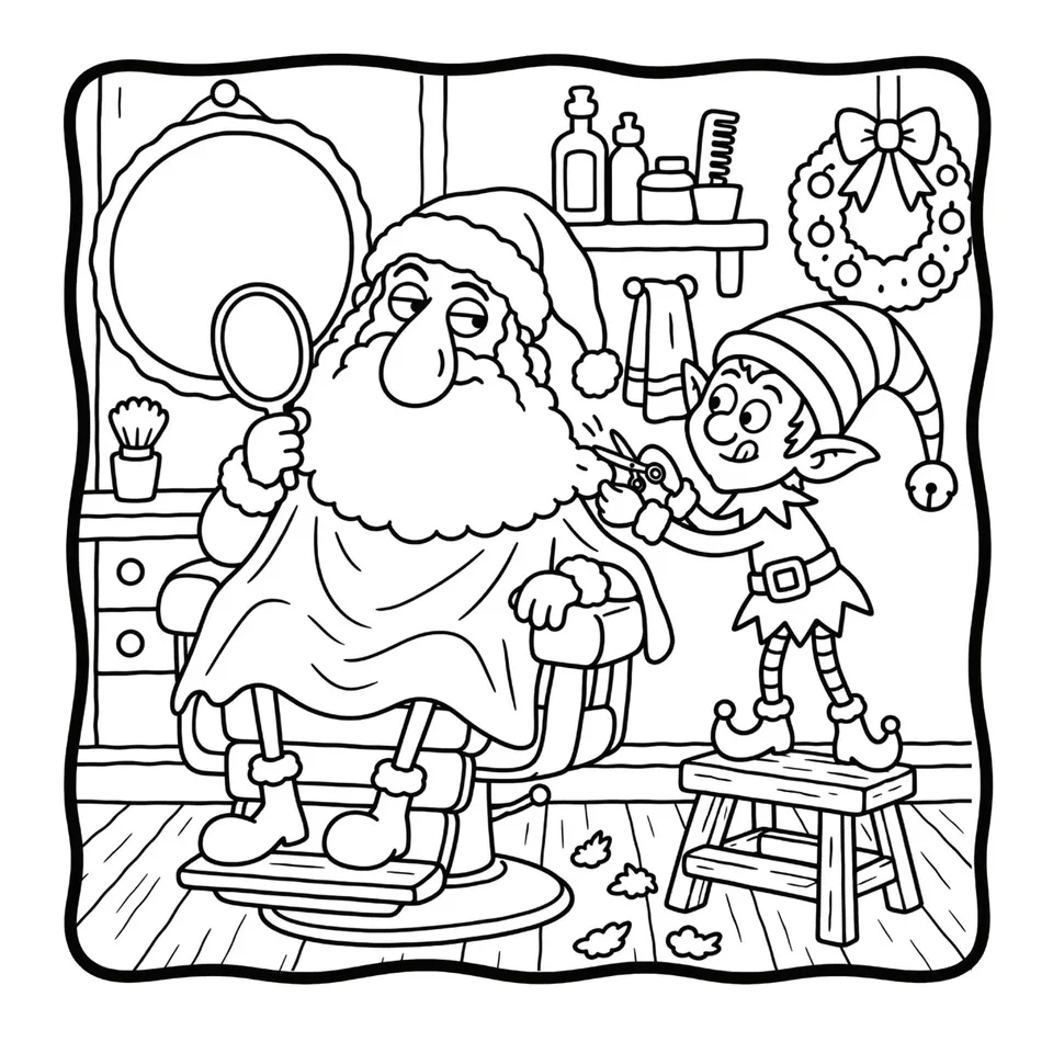 Interior page — Santa's Silly Christmas