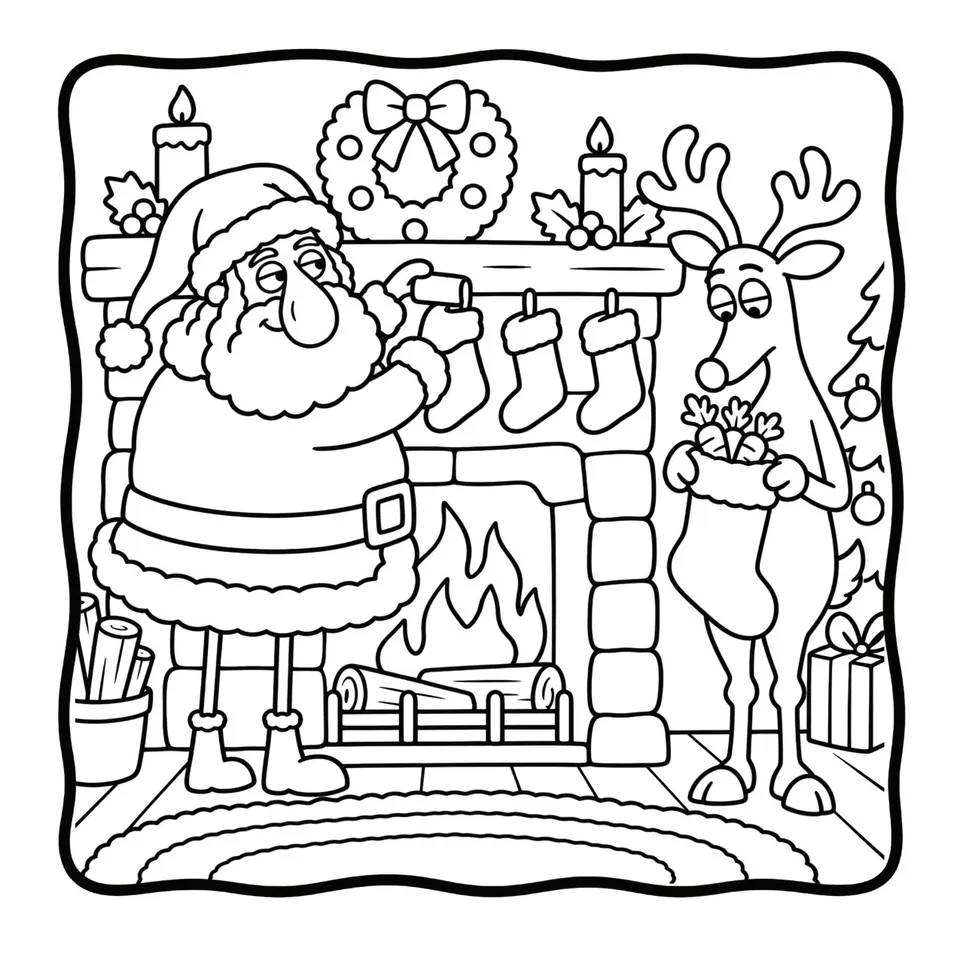 Interior page — Santa's Silly Christmas