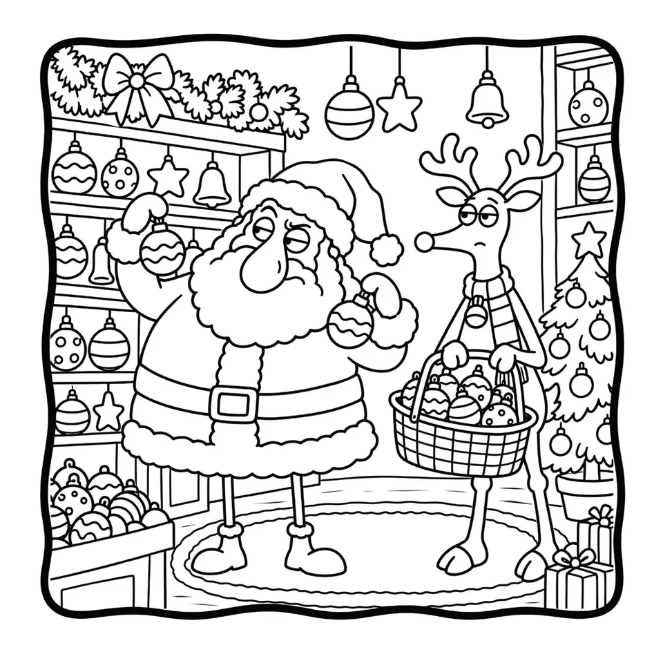 Interior page — Santa's Silly Christmas